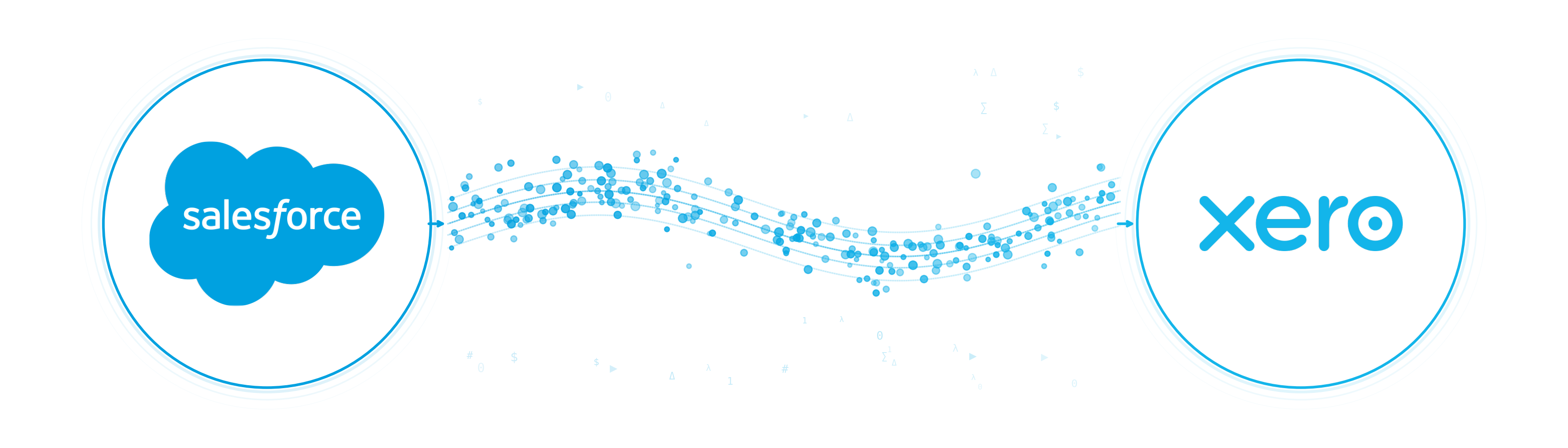 Salesforce and Xero data flow