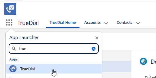 TrueDial App Launcher